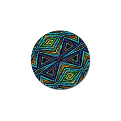 Tribal Style Colorful Geometric Pattern Golf Ball Marker 10 Pack