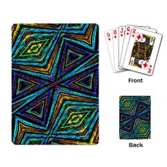 Tribal Style Colorful Geometric Pattern Playing Cards Single Design