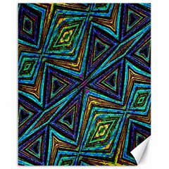 Tribal Style Colorful Geometric Pattern Canvas 16  x 20  (Unframed)