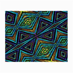 Tribal Style Colorful Geometric Pattern Glasses Cloth (small, Two Sided) by dflcprints