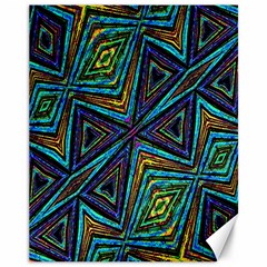 Tribal Style Colorful Geometric Pattern Canvas 11  x 14  (Unframed)