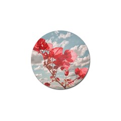 Flowers In The Sky Golf Ball Marker by dflcprints