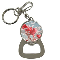 Flowers In The Sky Bottle Opener Key Chain