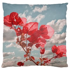Flowers In The Sky Large Flano Cushion Case (two Sides) by dflcprints