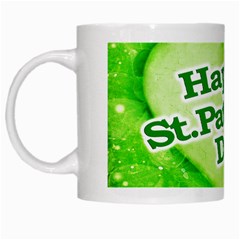 Unique Happy St  Patrick s Day Design White Coffee Mug by dflcprints
