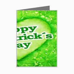 Unique Happy St  Patrick s Day Design Mini Greeting Card by dflcprints