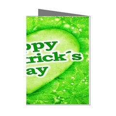 Unique Happy St  Patrick s Day Design Mini Greeting Card (8 Pack) by dflcprints