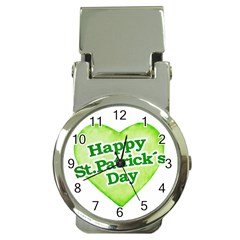 Happy St Patricks Day Design Money Clip With Watch by dflcprints