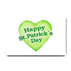 Happy St Patricks Day Design Small Door Mat by dflcprints