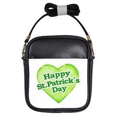 Happy St Patricks Day Design Girl s Sling Bag by dflcprints