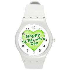 Happy St Patricks Day Design Plastic Sport Watch (medium) by dflcprints