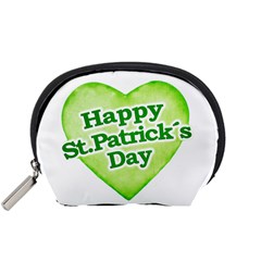 Happy St Patricks Day Design Accessory Pouch (small) by dflcprints
