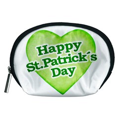 Happy St Patricks Day Design Accessory Pouch (medium) by dflcprints