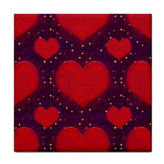 Galaxy Hearts Grunge Style Pattern Face Towel by dflcprints