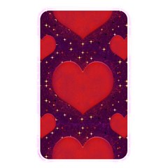 Galaxy Hearts Grunge Style Pattern Memory Card Reader (rectangular)