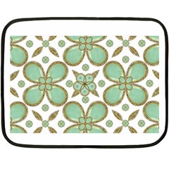 Luxury Decorative Pattern Collage Mini Fleece Blanket (two Sided) by dflcprints