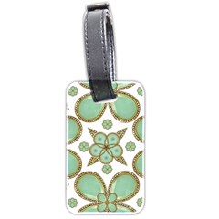 Luxury Decorative Pattern Collage Luggage Tag (two Sides) by dflcprints