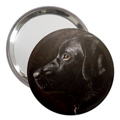 Black Lab 3  Handbag Mirror