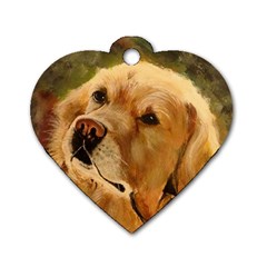 Golden Retriever Dog Tag Heart (two Sided) by LabsandRetrievers