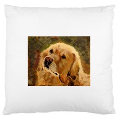 Golden Retriever Standard Flano Cushion Case (two Sides) by LabsandRetrievers