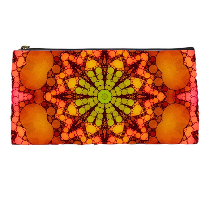 Florescent Abstract Pencil Case