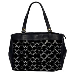 Geometric Abstract Pattern Futuristic Design  Oversize Office Handbag (one Side) by dflcprints