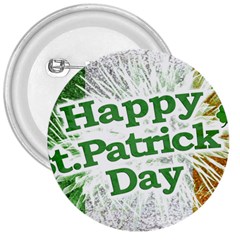 Happy St  Patricks Day Grunge Style Design 3  Button by dflcprints