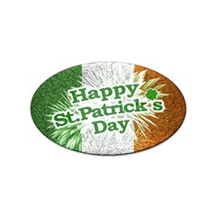 Happy St  Patricks Day Grunge Style Design Sticker 100 Pack (oval) by dflcprints