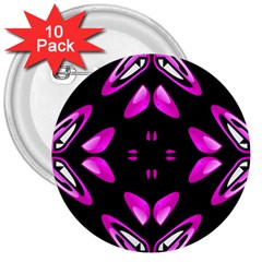 Abstract Pain Frustration 3  Button (10 Pack) by FunWithFibro