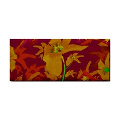 Tropical Hawaiian Style Lilies Collage Hand Towel by dflcprints