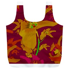 Tropical Hawaiian Style Lilies Collage Reusable Bag (xl) by dflcprints