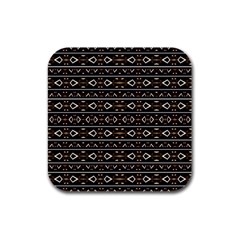Tribal Dark Geometric Pattern03 Drink Coasters 4 Pack (square) by dflcprints