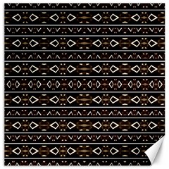 Tribal Dark Geometric Pattern03 Canvas 20  X 20  (unframed) by dflcprints