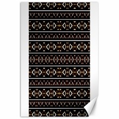 Tribal Dark Geometric Pattern03 Canvas 20  X 30  (unframed) by dflcprints