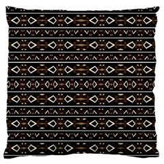 Tribal Dark Geometric Pattern03 Standard Flano Cushion Case (two Sides)