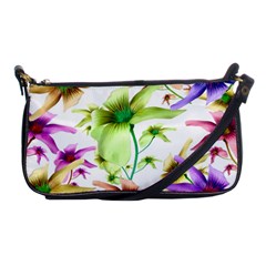 Multicolored Floral Print Pattern Evening Bag by dflcprints