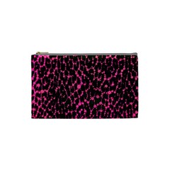 Hot Pink Leopard Print  Cosmetic Bag (small) by OCDesignss