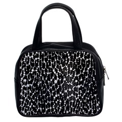 Black&white Leopard Print  Classic Handbag (two Sides) by OCDesignss