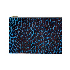 Florescent Leopard Print  Cosmetic Bag (large) by OCDesignss