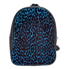 Florescent Leopard Print  School Bag (large) by OCDesignss