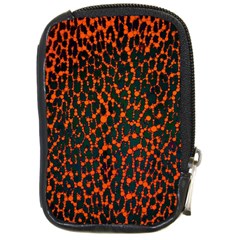 Florescent Leopard Print  Compact Camera Leather Case by OCDesignss