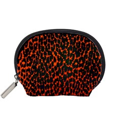 Florescent Leopard Print  Accessory Pouch (small) by OCDesignss
