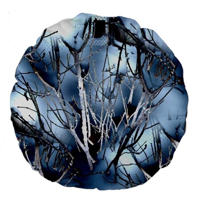 Abstract Of Frozen Bush 18  Premium Round Cushion 