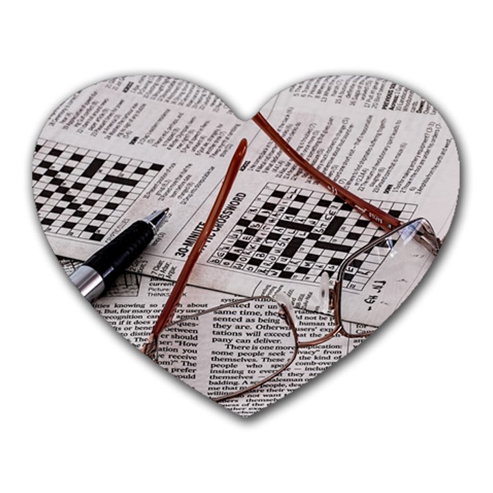 Crossword Genius Mouse Pad (Heart)