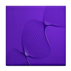 Twisted Purple Pain Signals Ceramic Tile by FunWithFibro