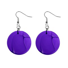 Twisted Purple Pain Signals Mini Button Earrings by FunWithFibro