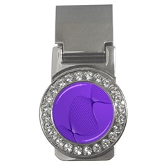 Twisted Purple Pain Signals Money Clip (cz) by FunWithFibro