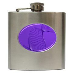 Twisted Purple Pain Signals Hip Flask by FunWithFibro