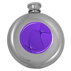 Twisted Purple Pain Signals Hip Flask (round) by FunWithFibro