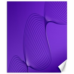 Twisted Purple Pain Signals Canvas 8  X 10  (unframed) by FunWithFibro